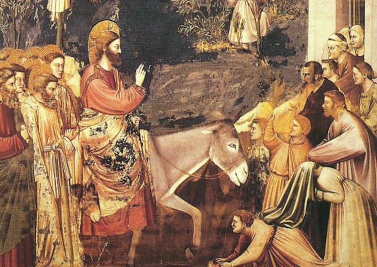 Wjazd Chrystusa do Jerozolimy. Giotto di Bondone Marcin Bąk: Niedziela Palmowa – o nędzy demokracji