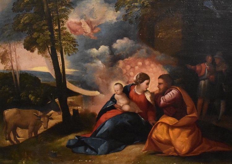 Dosso Dossi (kopia), Natività, (XVI-XVII w.), Pinacoteca Nazionale di Ferrara Uroczystość św. Józefa, Oblubieńca Najświętszej Maryi Panny